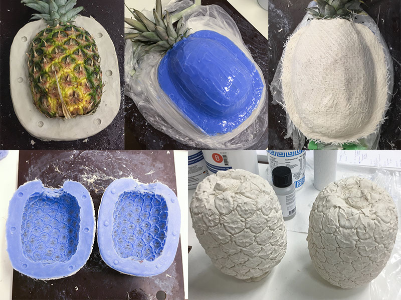 pineapple-mould-process